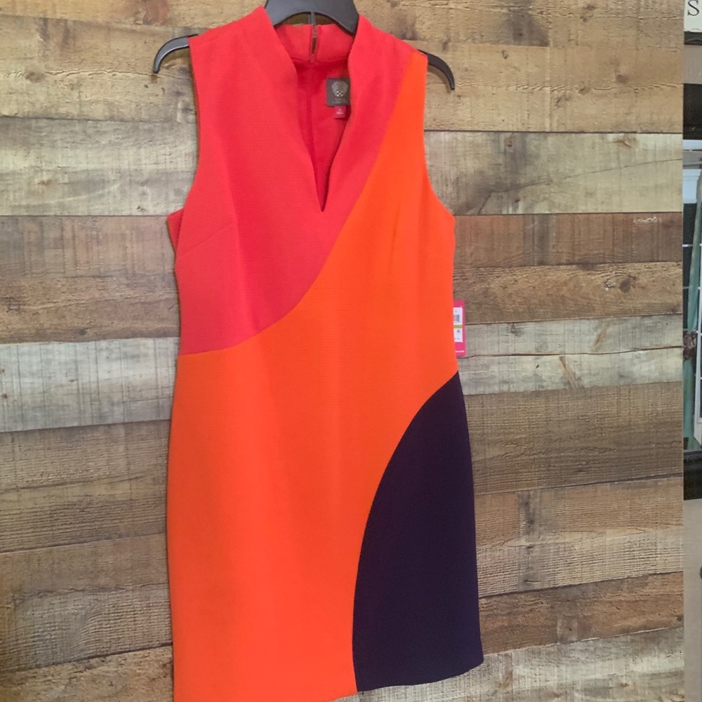 NWT Vince Camuto sleeveless pink dress midi, 14